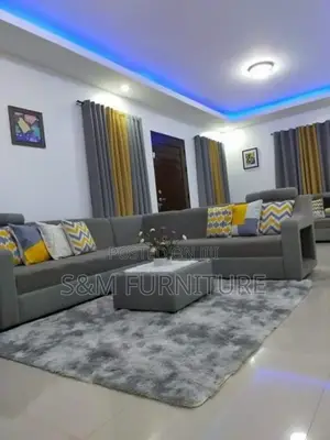 Photo - Stylish L Shape Sofa With Table