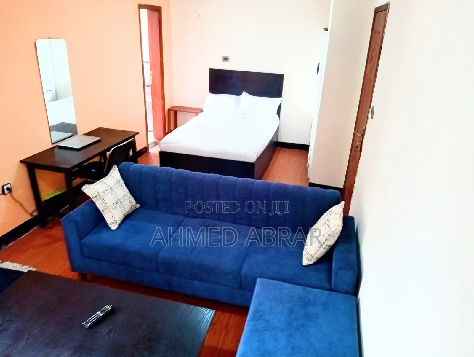Furnished 1bdrm Apartment in Rema Building, Nifas Silk-Lafto for rent