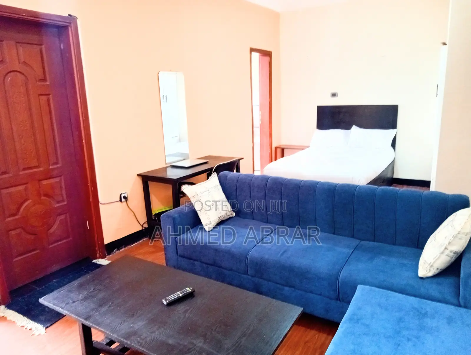 Furnished 1bdrm Apartment in Rema Building, Nifas Silk-Lafto for rent