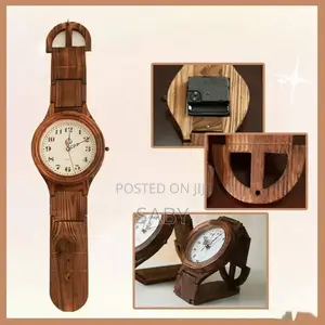 Photo - Beautiful Wall and Table Wooden Clocks