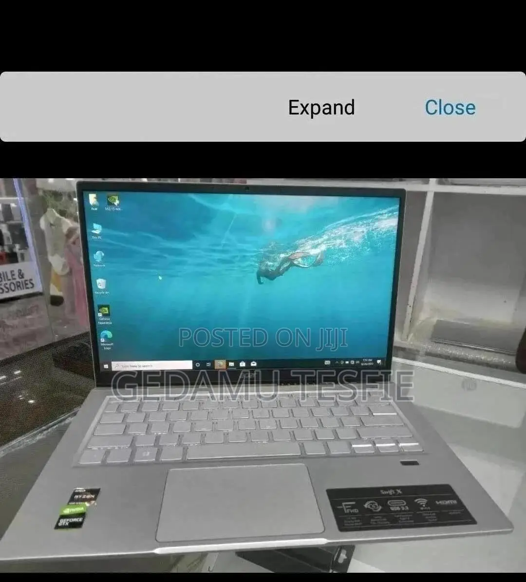 New Laptop HP 16GB SSD 512GB