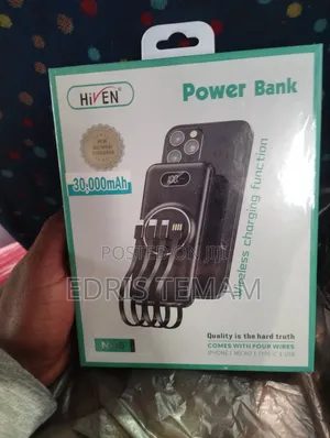 Hiven Power Bank 30,000 Mah With Cable