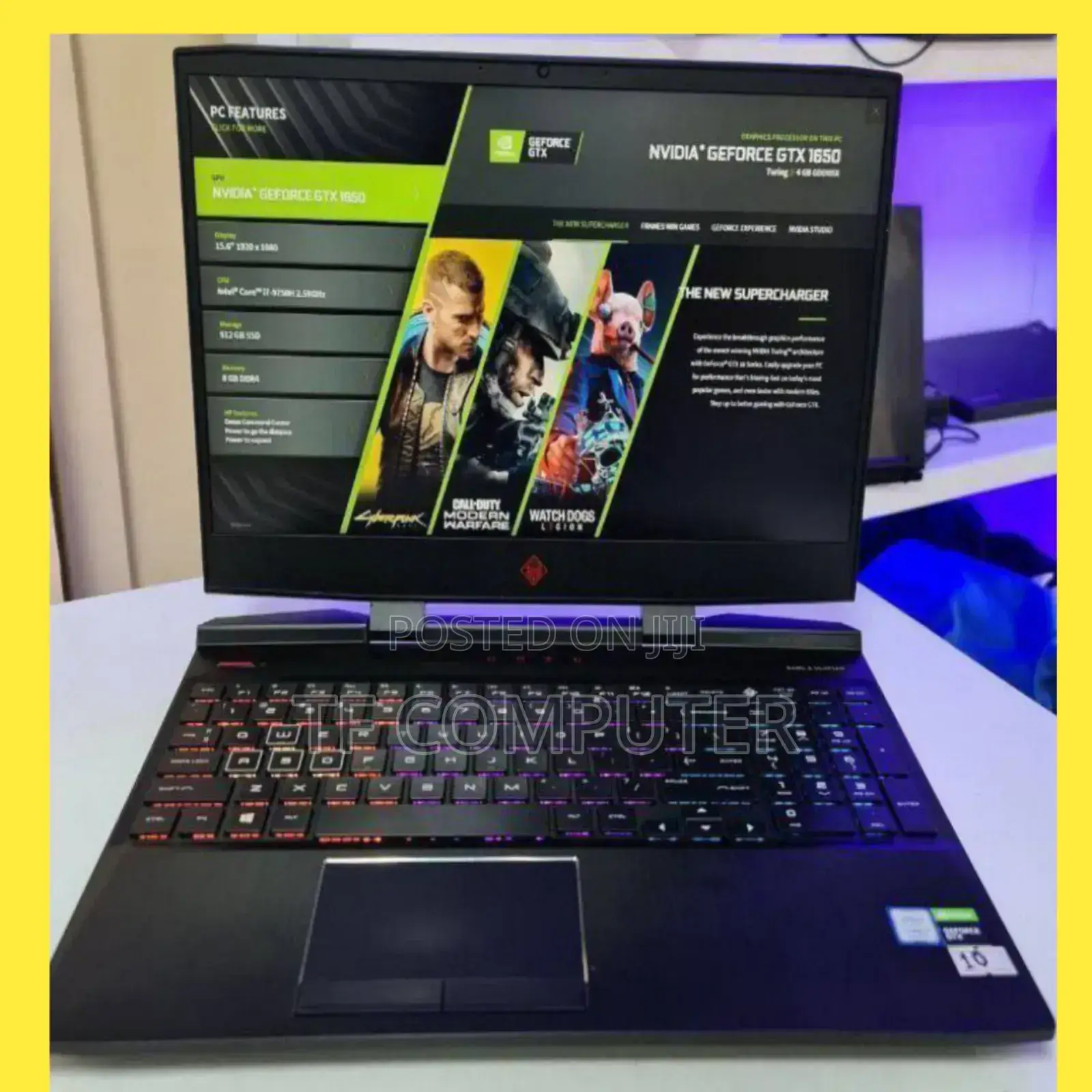 New Laptop HP Omen X 16GB Intel Core I5 SSD 512GB