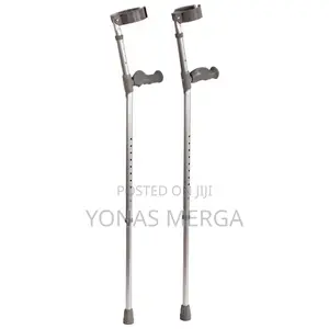 Photo - Aluminium E002 Double Adjustable Elbow Crutch With Soft Feel