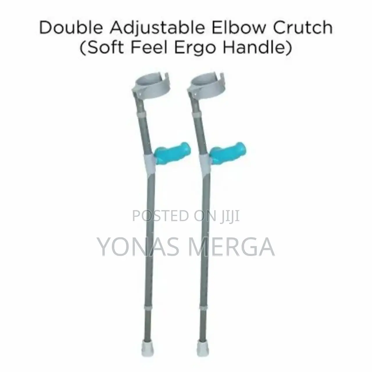 Aluminium Elbow Crutch፪❫Soft Feel Ergo Handle፬₫* Push-Button