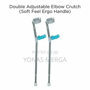 Aluminium Elbow Crutch፪❫Soft Feel Ergo Handle፬₫* Push-Button