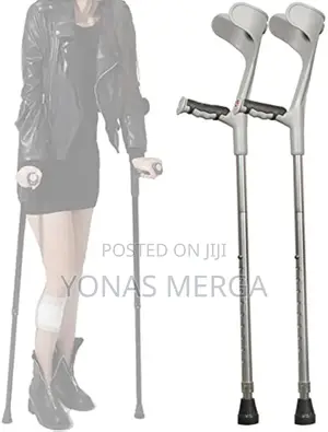 Anti Slip Rubber Adult Crutch: The Base Is Made of Strong,