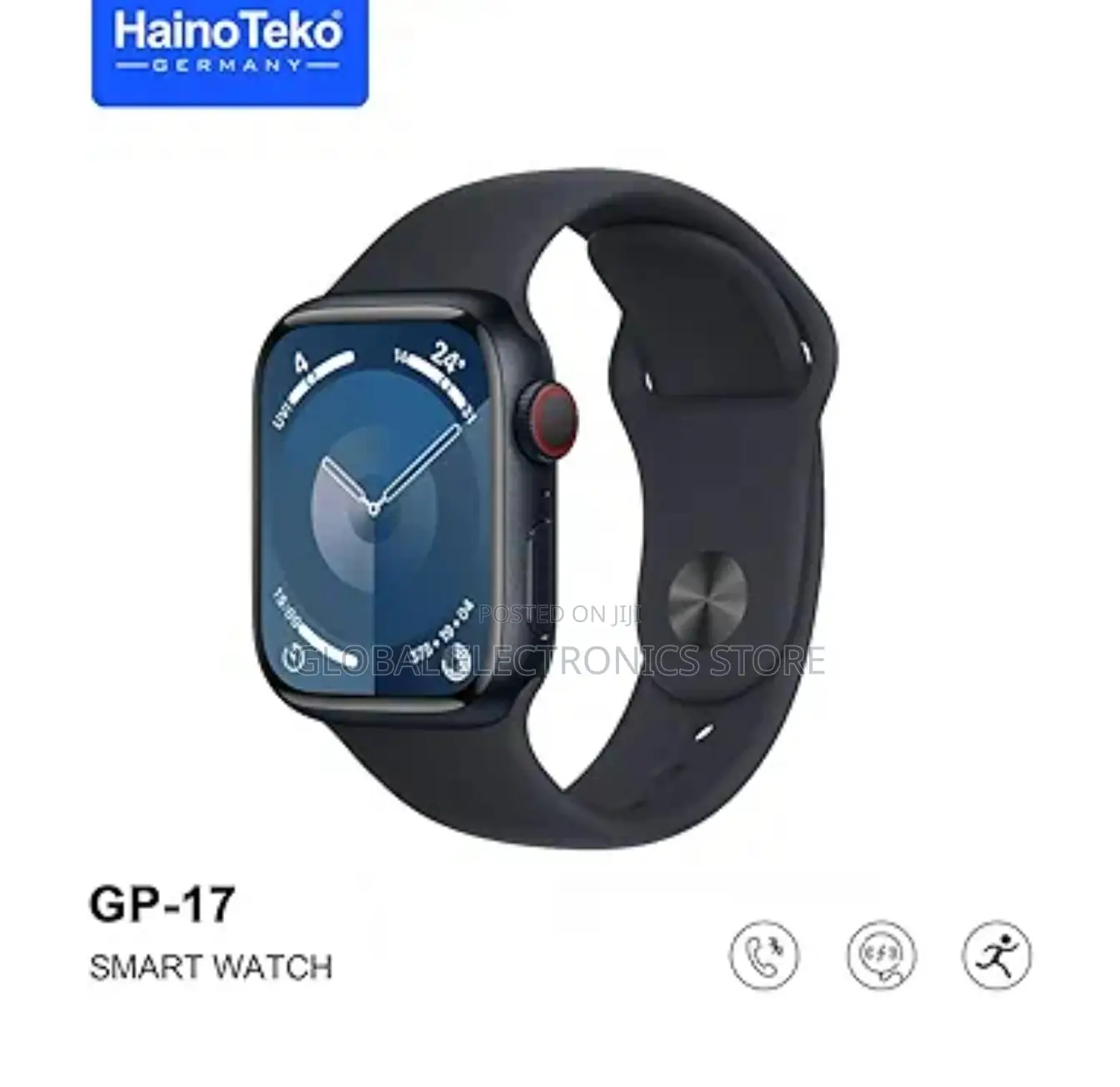 Hainoteko Germany GP-17 Smart Watch With Sunglass and Airpod