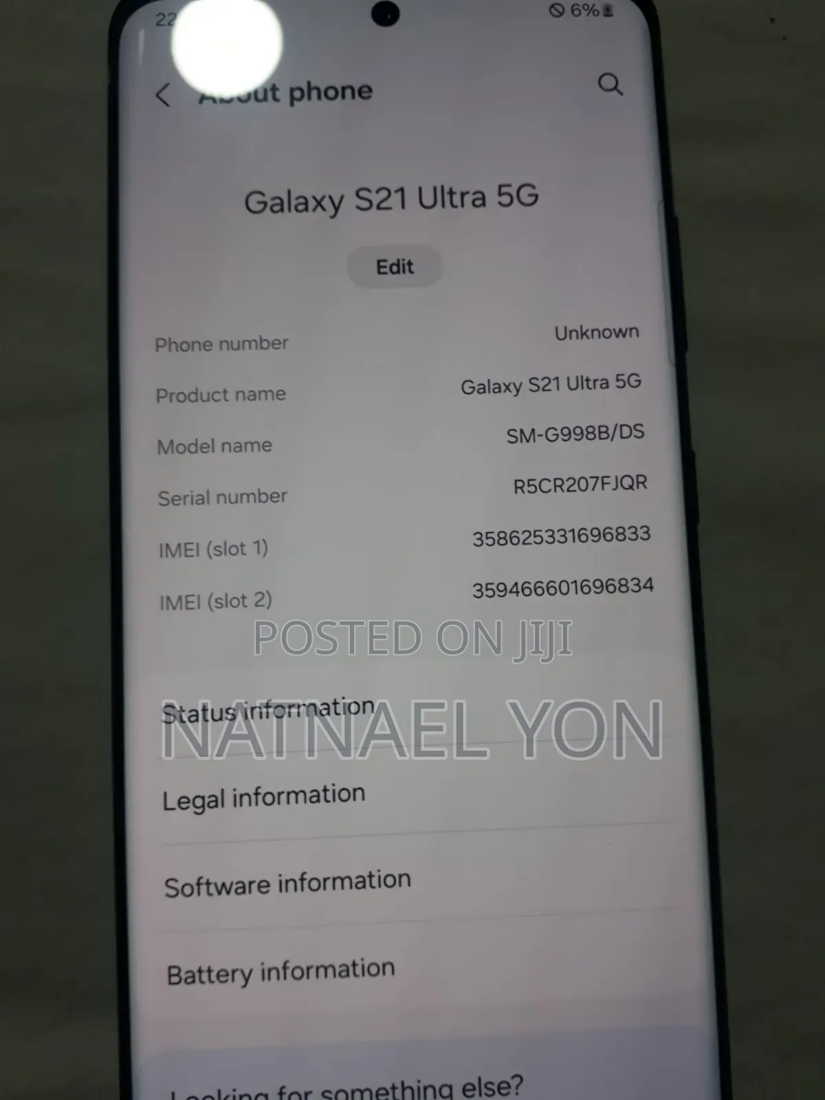 New Samsung Galaxy S21 Ultra 5G 256 GB Black