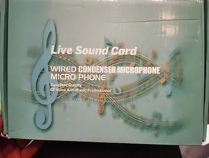 Live Sound Card | Wired Condenser Microphone | 2 Channel