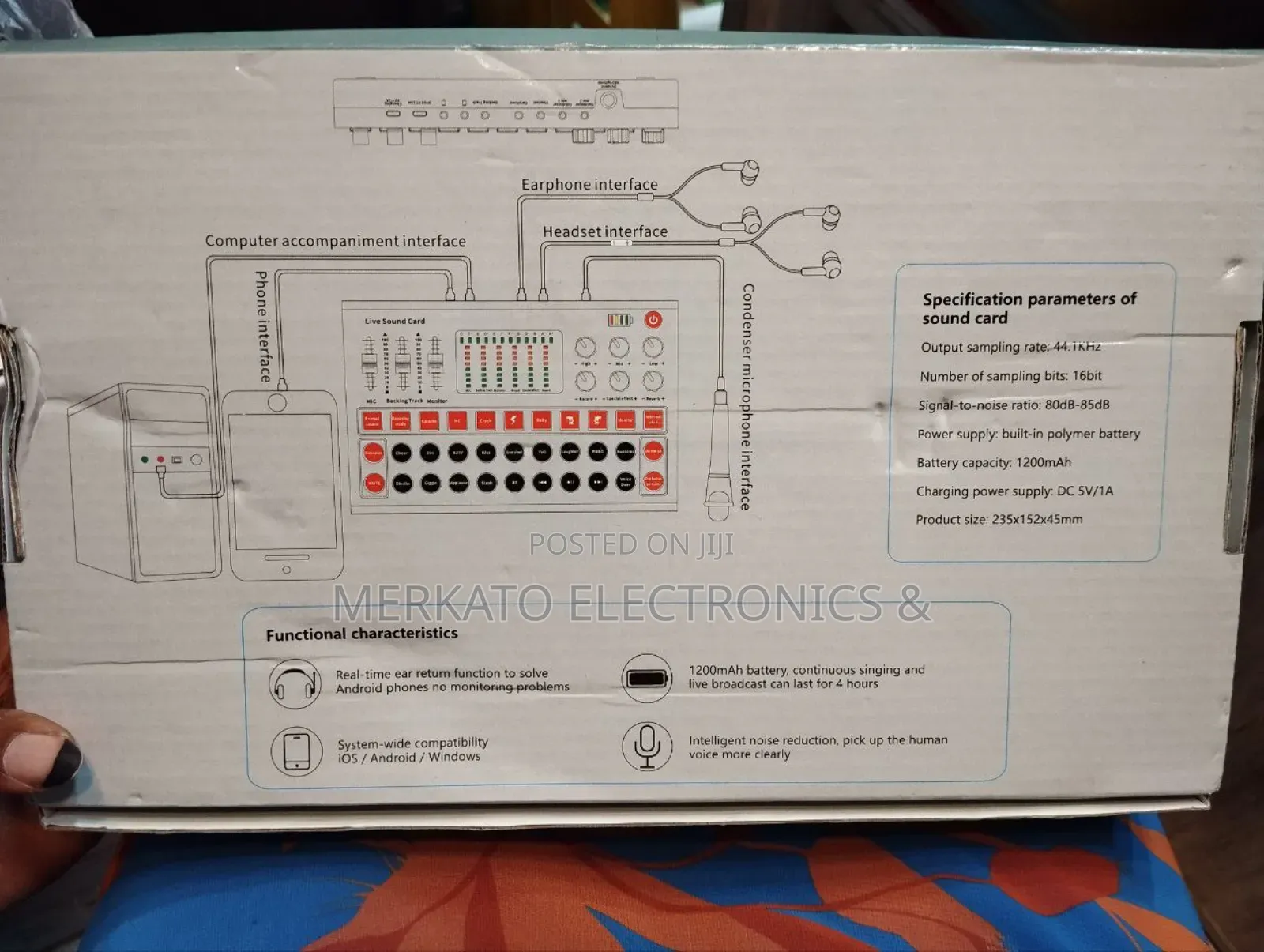 Live Sound Card | Wired Condenser Microphone | 2 Channel