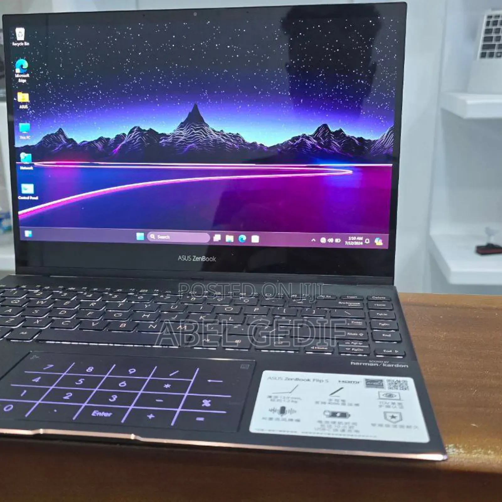 New Laptop Asus Zenbook 14 UX434 16GB Intel Core I7 SSD 1T