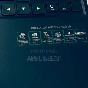 New Laptop Acer Predator Helios 300 16GB Intel Core I9 SSD 1T