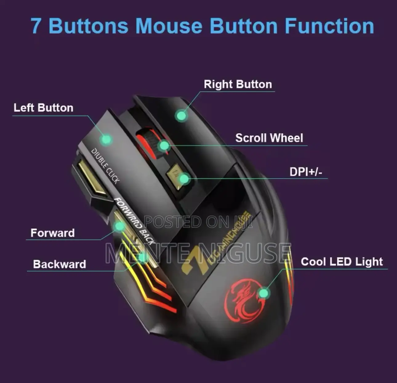 Wireless Mouse Bluetooth Gaming Mouse