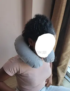 Inflatable Travel Neck Pillow የሚነፋ የጉዞ የአንገት ትራስ