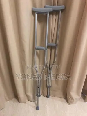 Photo - Adjustable Crutches / Stainless Steel / Adult Size