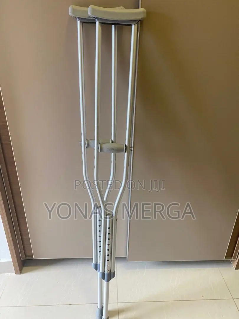 Aluminum Crutches for Walking(Color:2pcs Black,Size/113cm/)