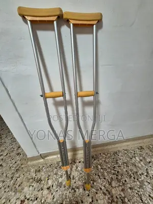 Crutches Stainless Steel Pair for Adults Great for Travel