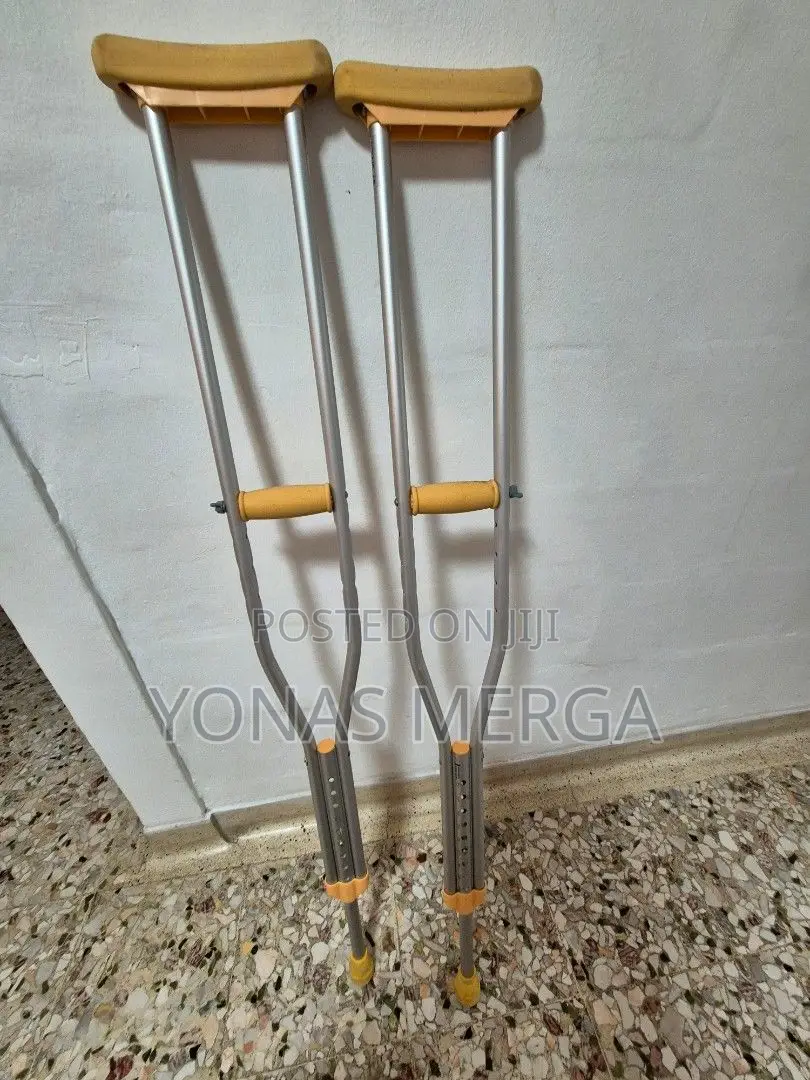 Crutches Stainless Steel Pair for Adults Great for Travel