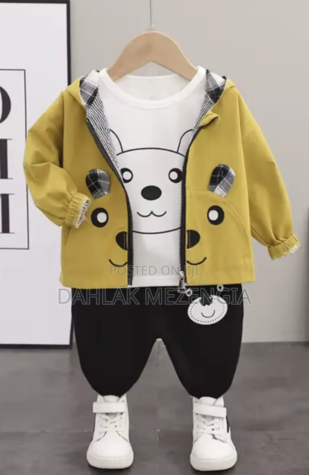 3" Pieces Jacket T-Shirt Pants Set