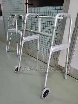 ITA-MED Deluxe Folding Walker With 5-Inch Wheels 2buttons