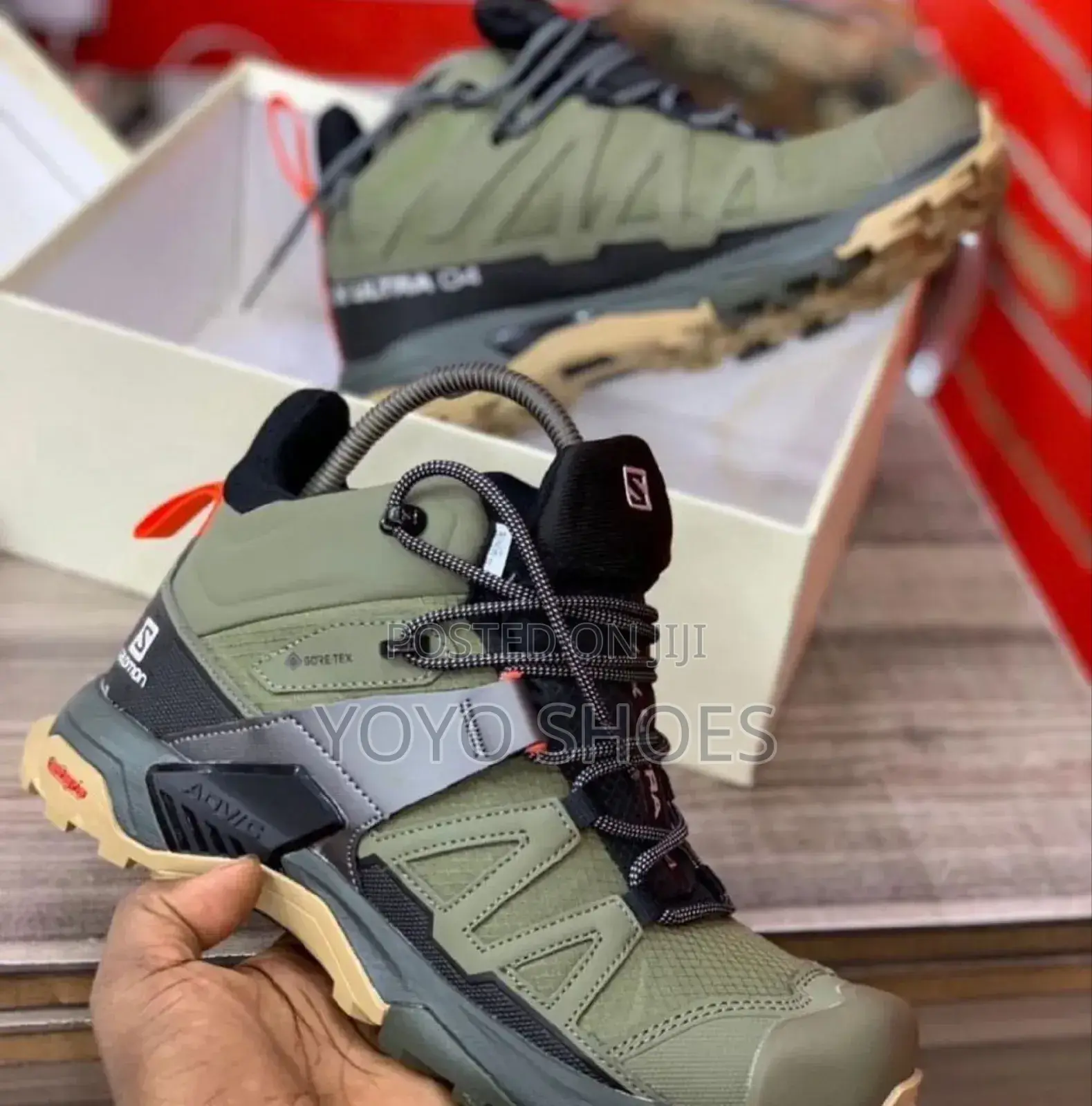 Salmon Gore-Tex Fashion Boots