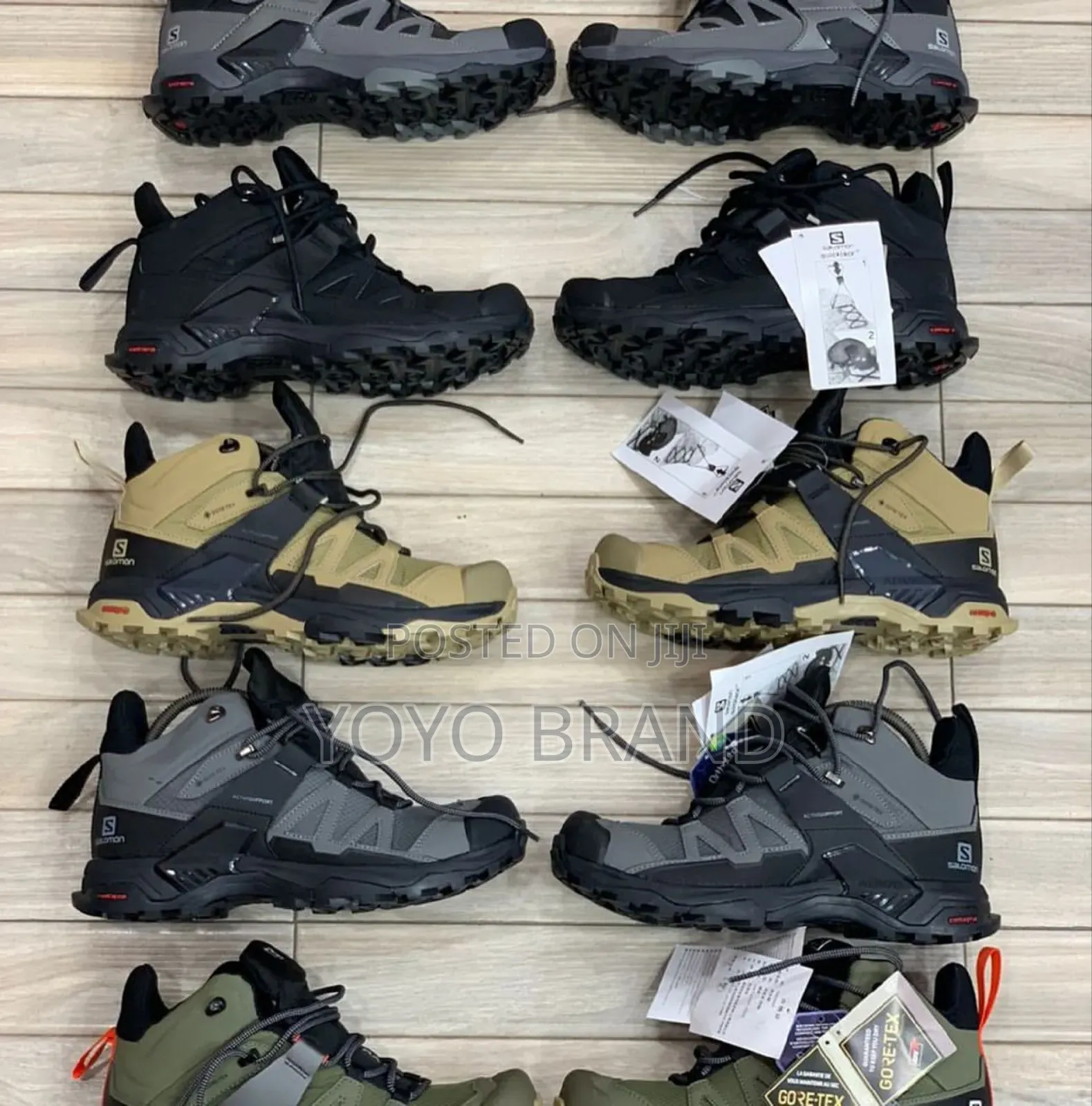 Salmon Gore-Tex Fashion Boots