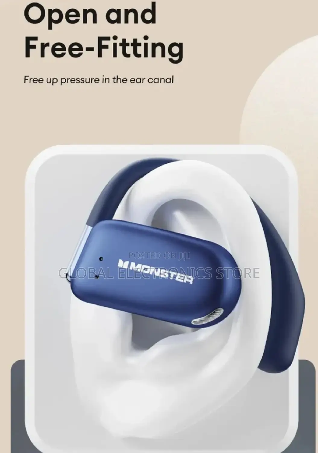 MONSTER Open Ear Air Conduction Headphones (New Technology )