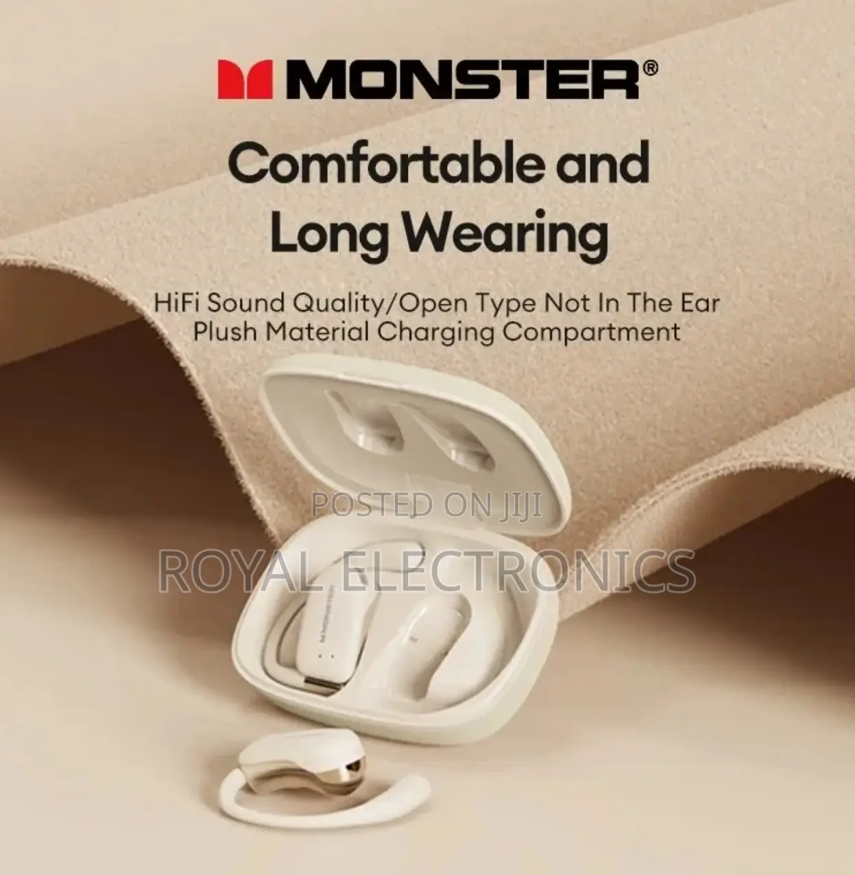 Original Monster ጆሮ ውስጥ ሳይገባ አዲስ ቴክኖሎጂ በመጠቀም የሚሰራ Headphone