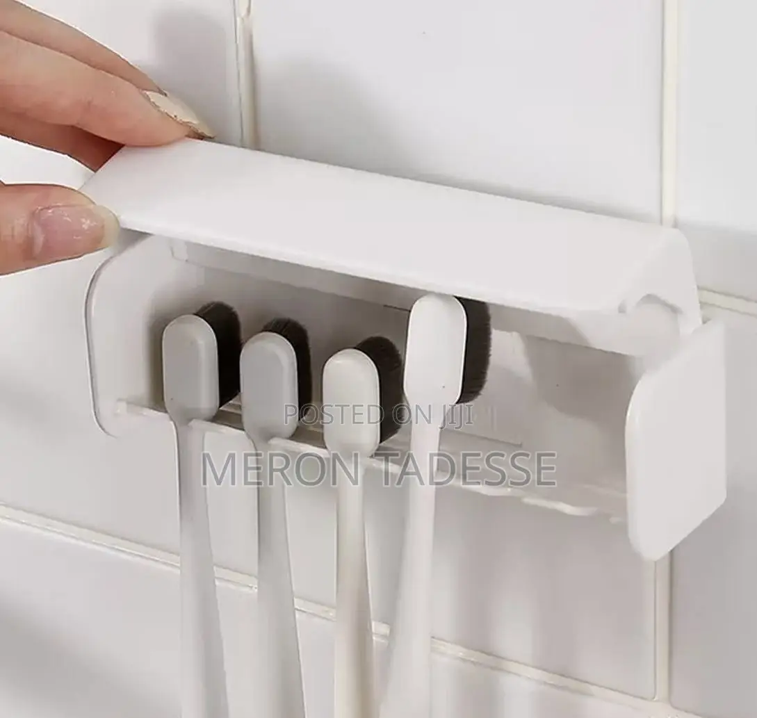 Tooth Brush Holder የጥርስ ቡርሽ ማስቀመጫ ግርግዳ ላይ ተለጣፊ