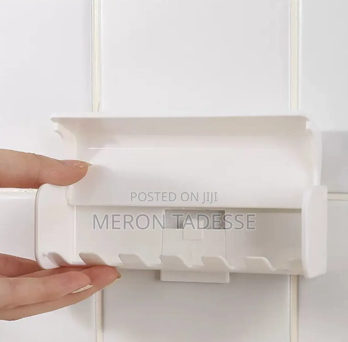 Tooth Brush Holder የጥርስ ቡርሽ ማስቀመጫ ግርግዳ ላይ ተለጣፊ
