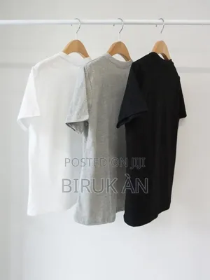Photo - Plain Design Cotton Fabric Tshirts