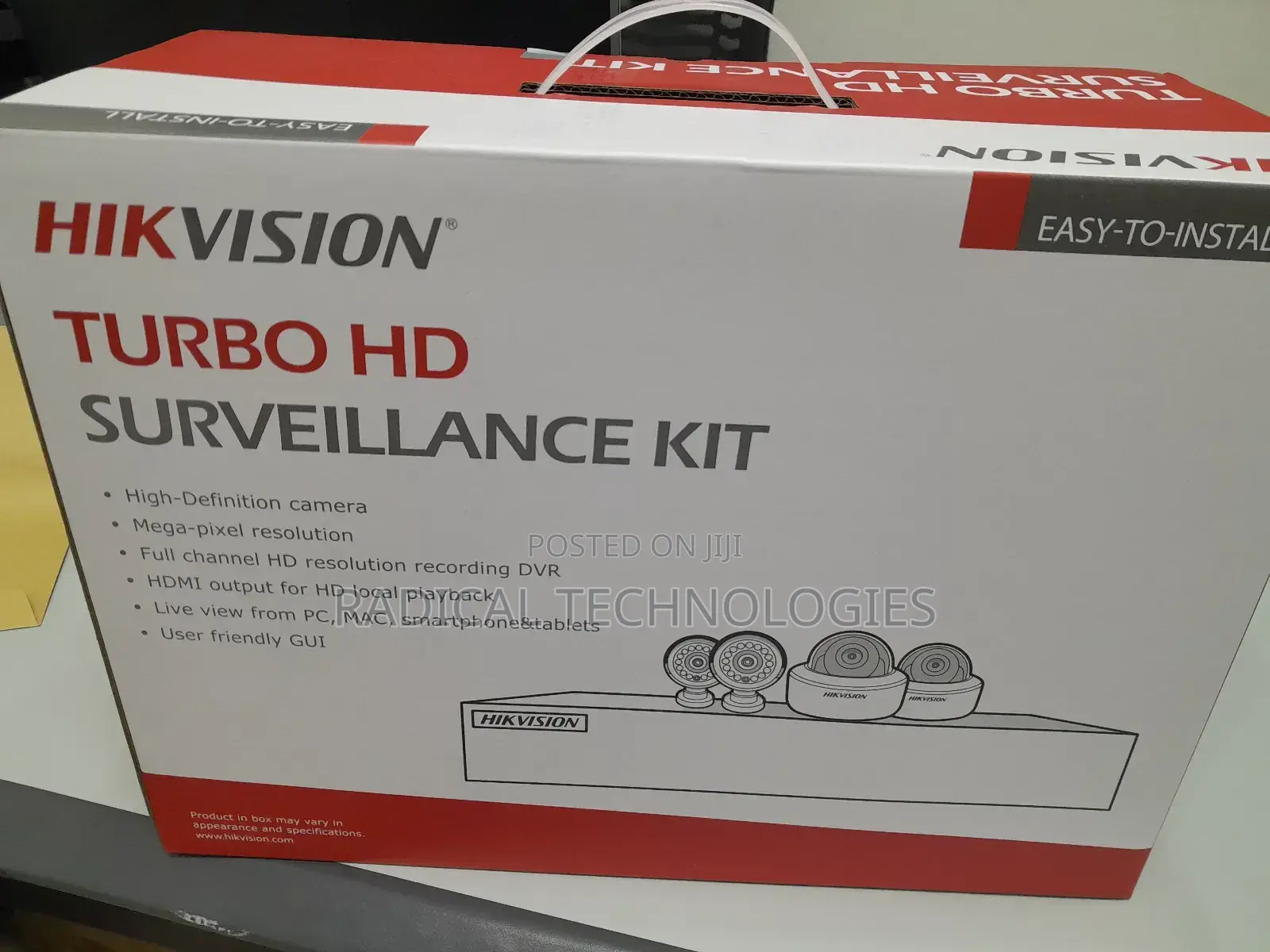 Hikvision Kit4 Camera With DVR and Cable Security Ip Camera