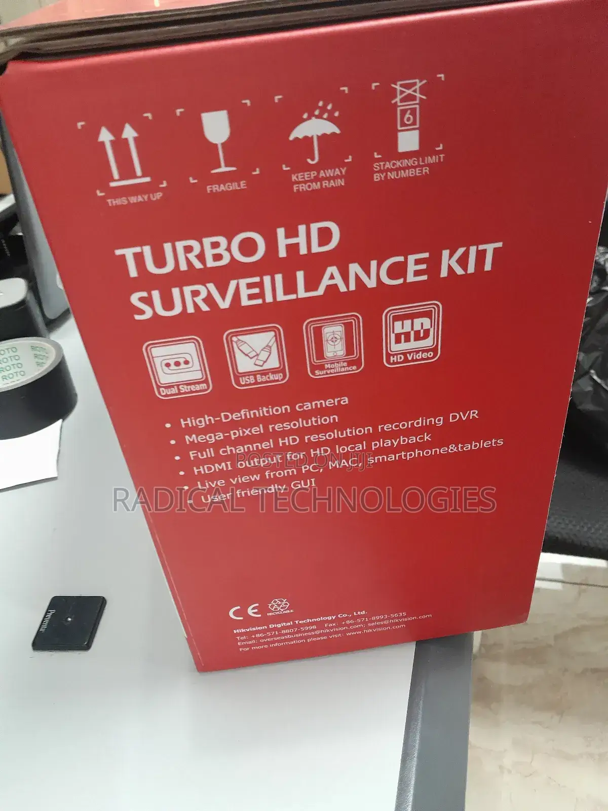 Hikvision Kit4 Camera With DVR and Cable Security Ip Camera