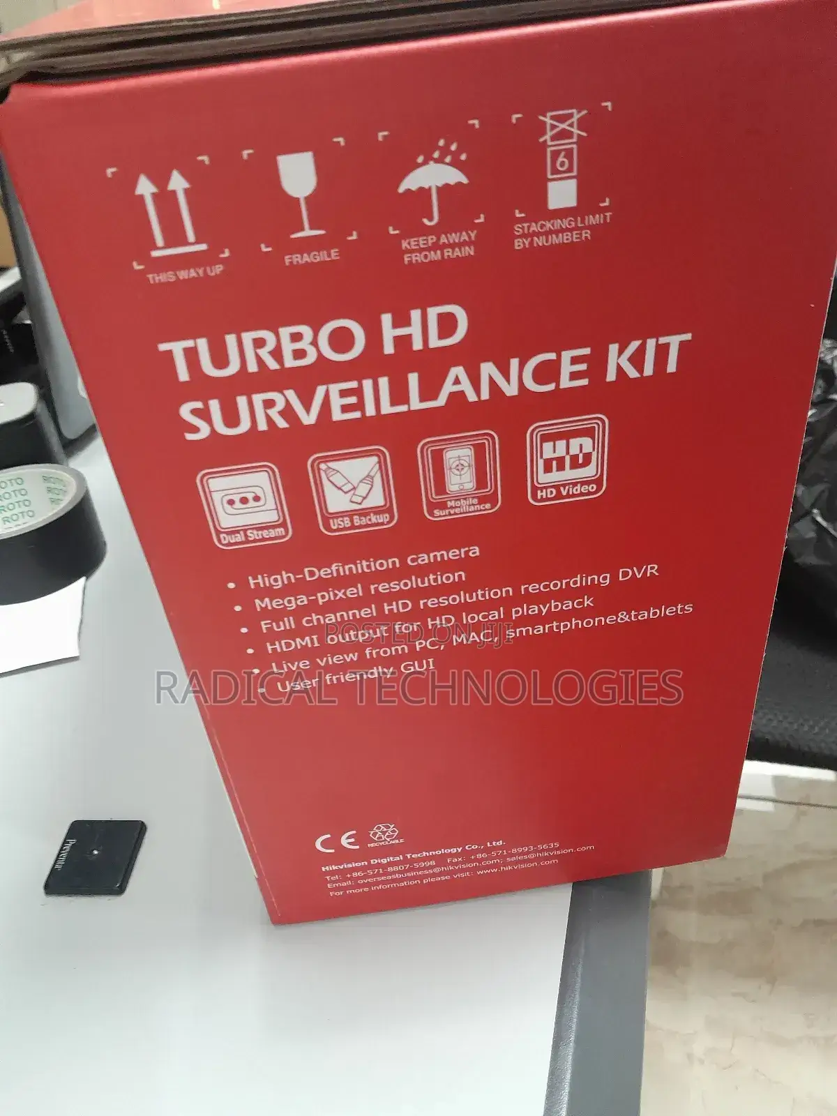 Hikvision Kit4 Camera With DVR and Cable Security Ip Camera