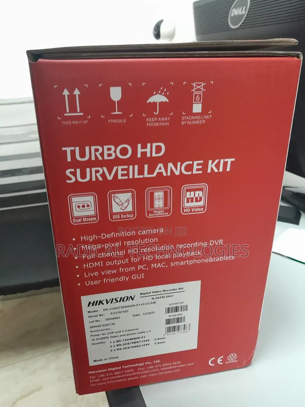 Hikvision Kit4 Camera With DVR and Cable Security Ip Camera