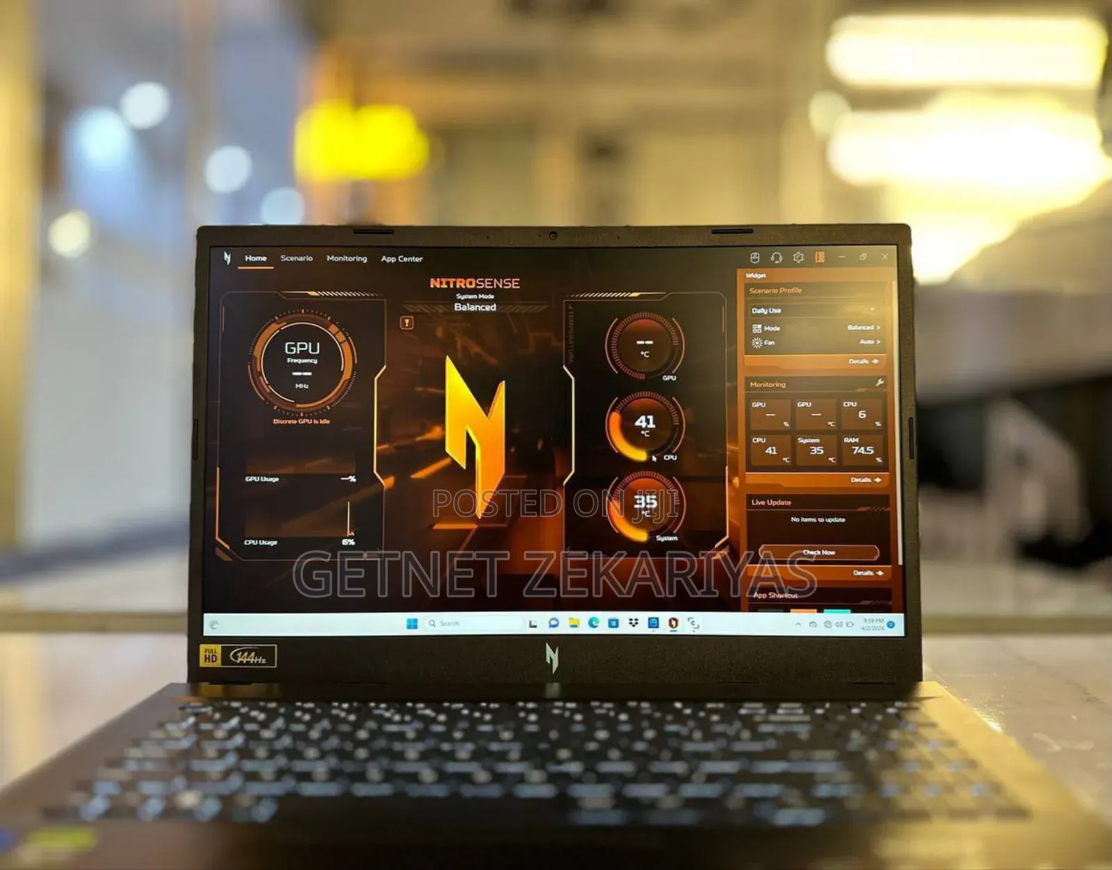 New Laptop Acer Nitro 17 8GB Intel Core I5 SSD 512GB