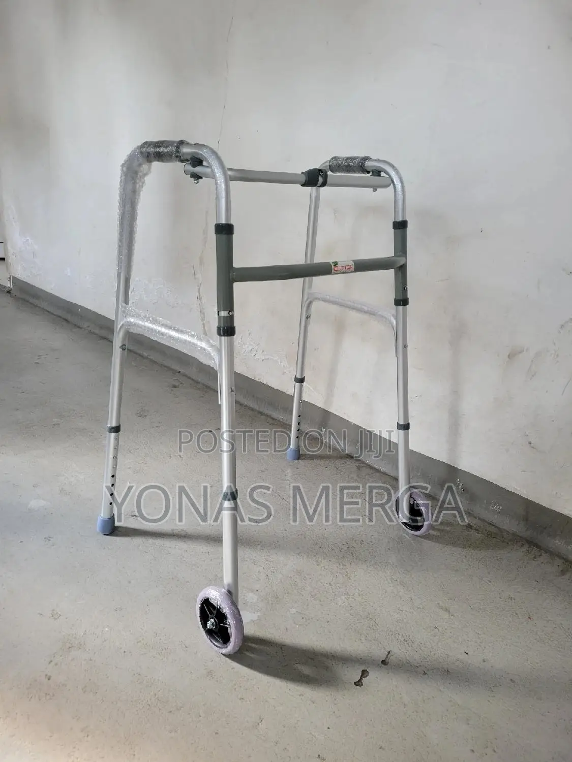 Folding Walker With Added Accessories - 3" Castors