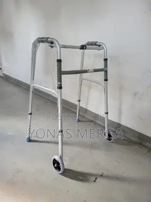 Photo - Folding Walker With Added Accessories - 3" Castors