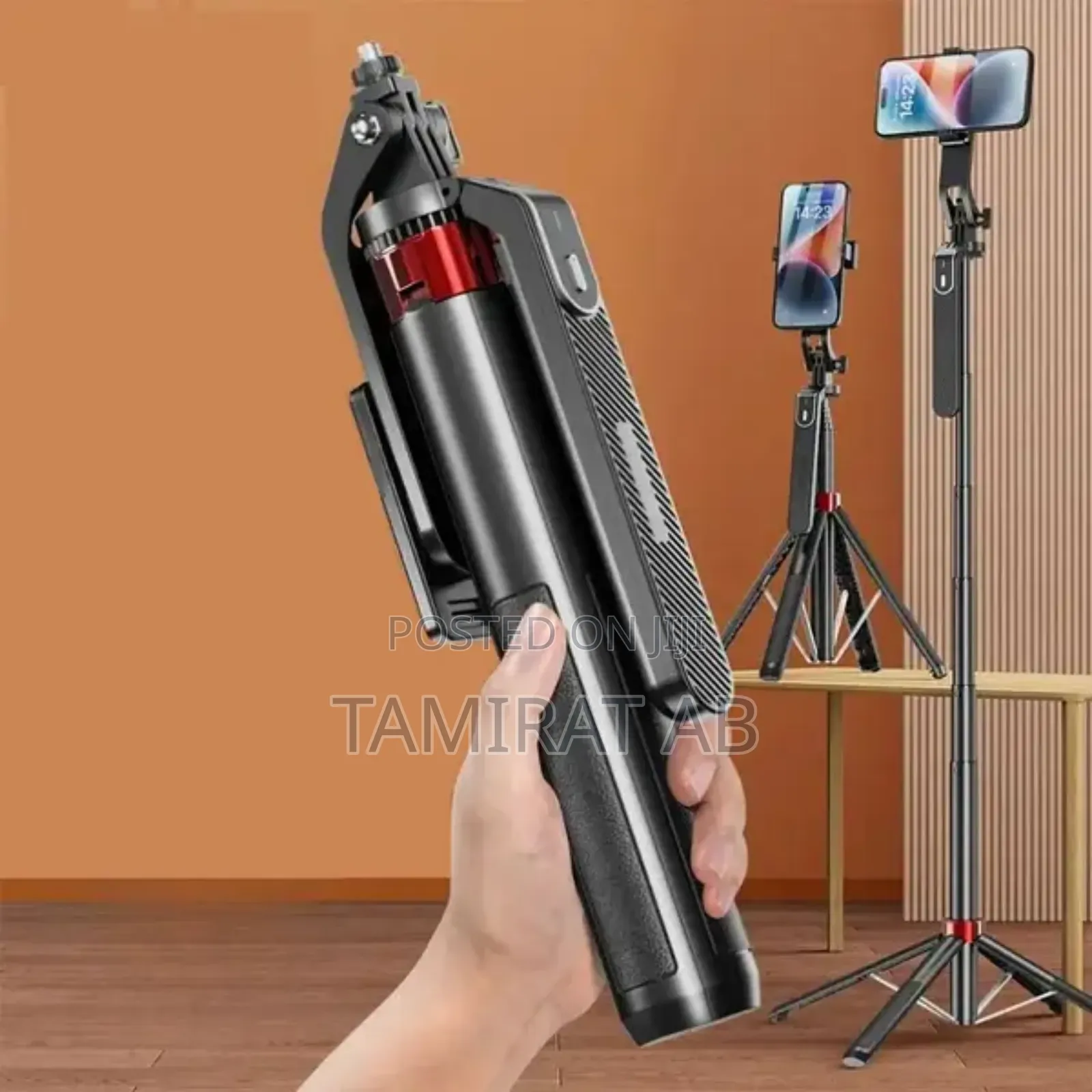 P325 Quadrupled(Four-Legged) Selfie Stick Dual Remote