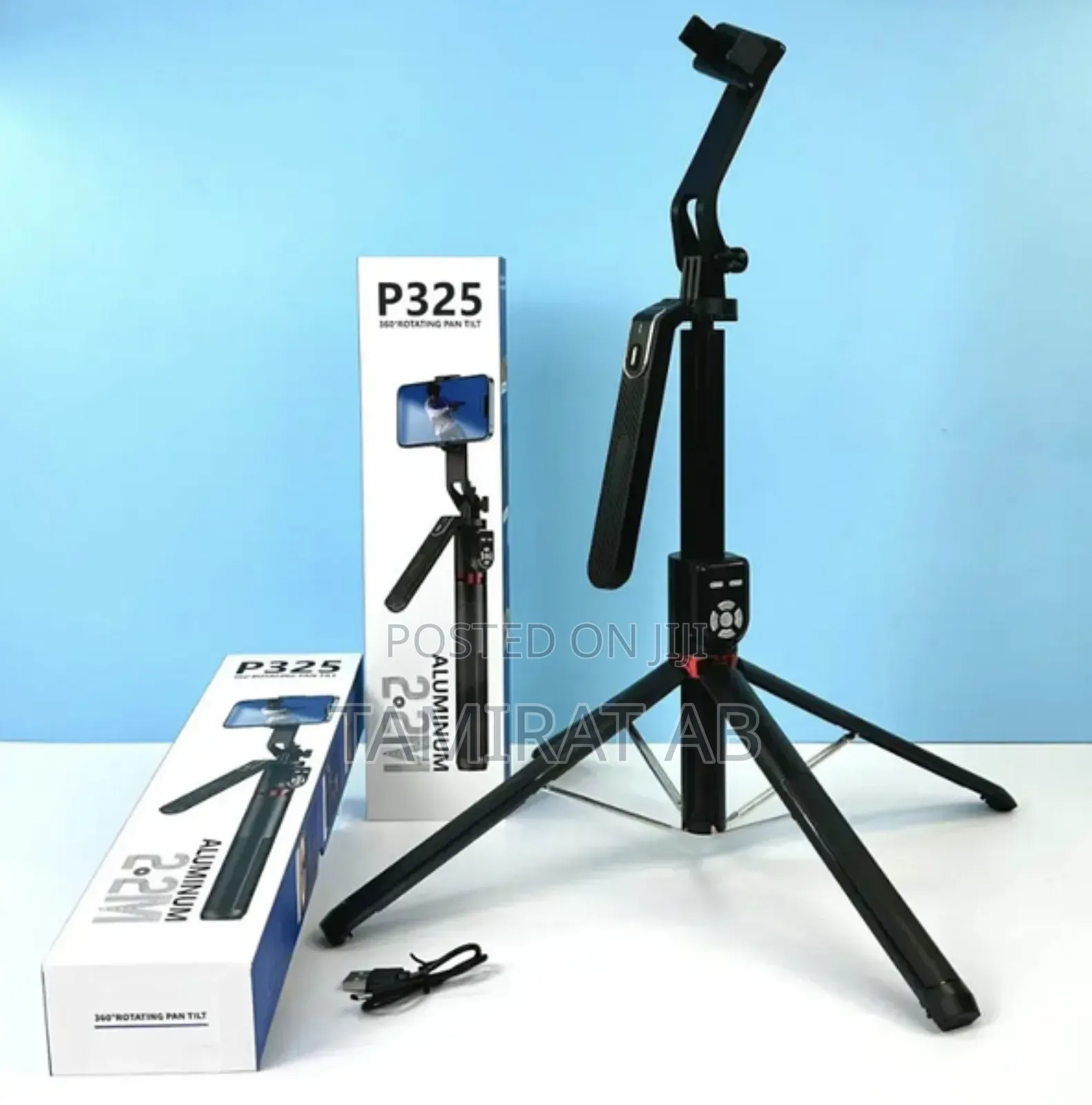 P325 Quadrupled(Four-Legged) Selfie Stick Dual Remote