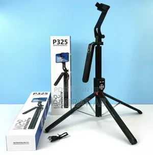 P325 Quadrupled(Four-Legged) Selfie Stick Dual Remote