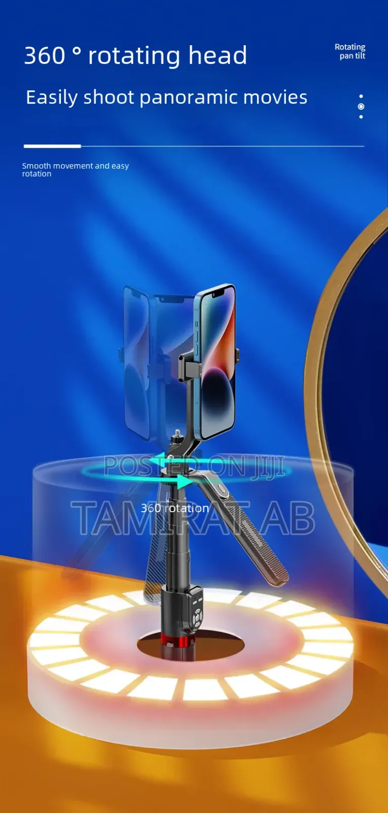 P325 Quadrupled(Four-Legged) Selfie Stick Dual Remote