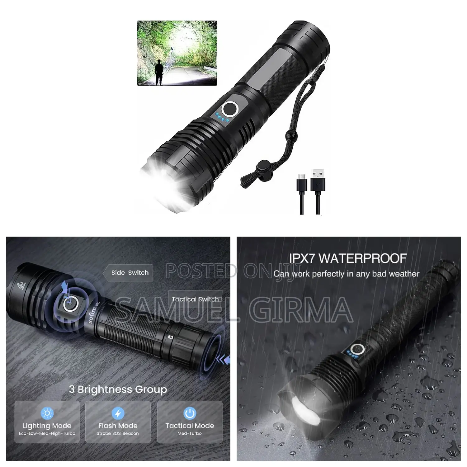 Rechargeable LED Flashlight