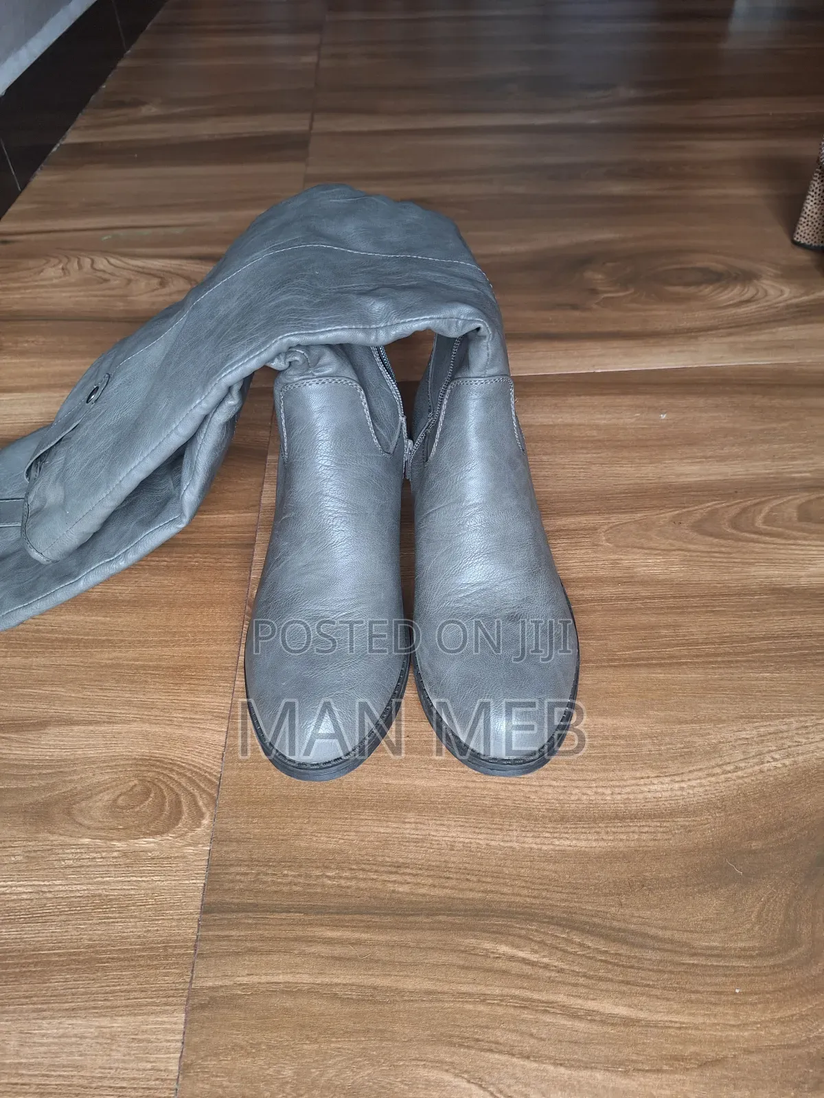 Rampage Women's Masie Grey Knee High Boots