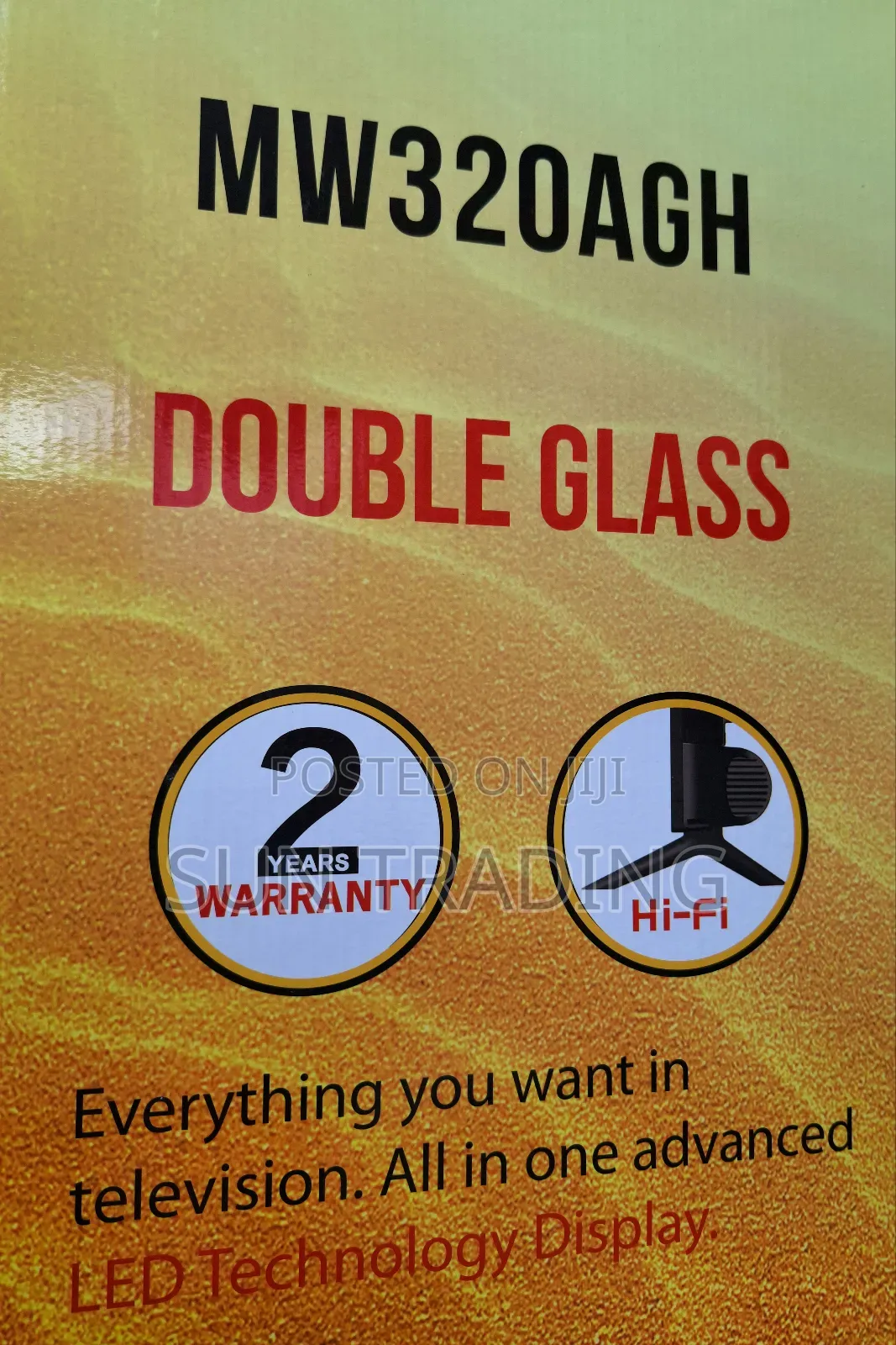 Mewe 32 Led Double Glass Television | 2024