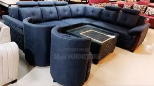 Photo - Elegant L Shape Sofa Plus 2 King With Table