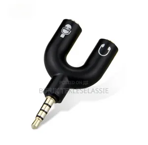 3.5mm Splitter Stereo Plug Mic Headphone Splitter Adapter