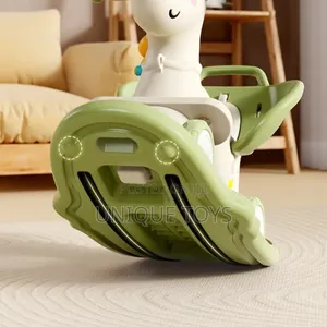 4-in-1 Rocking Horse, Ride-On, a Guide Bar and a Music Box