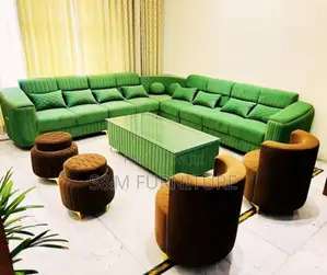 Photo - L Shape  2 King With Table,Boxes Aluminium Legs.